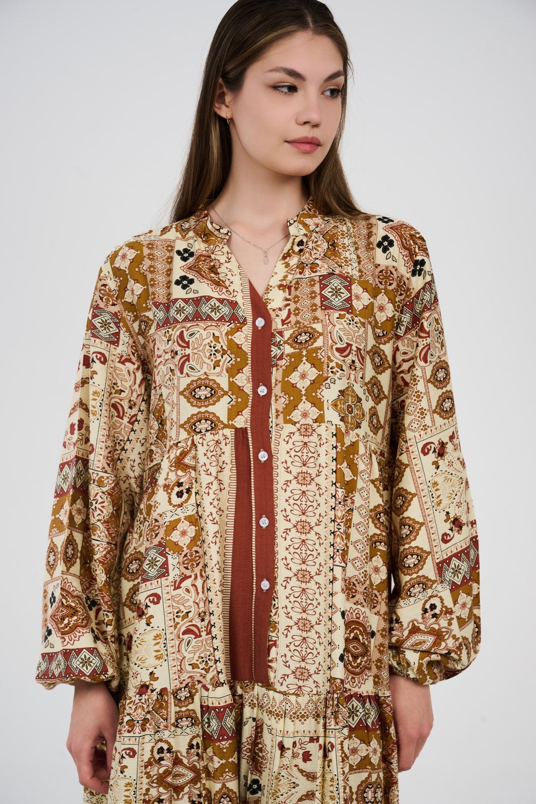 فستان نسائي طويل بتصميم انسيابي796