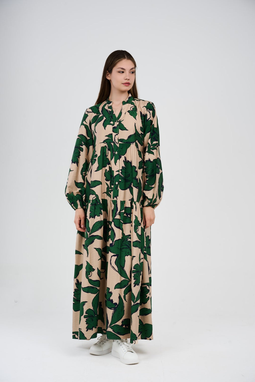 فستان نسائي طويل بتصميم انسيابي797