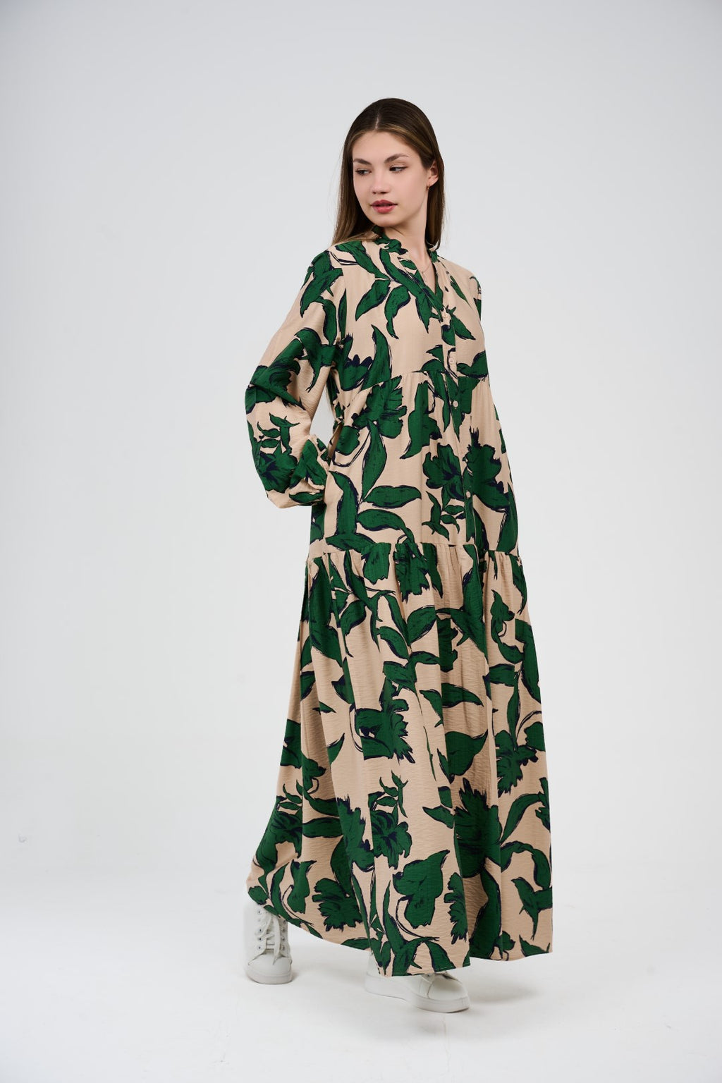 فستان نسائي طويل بتصميم انسيابي797