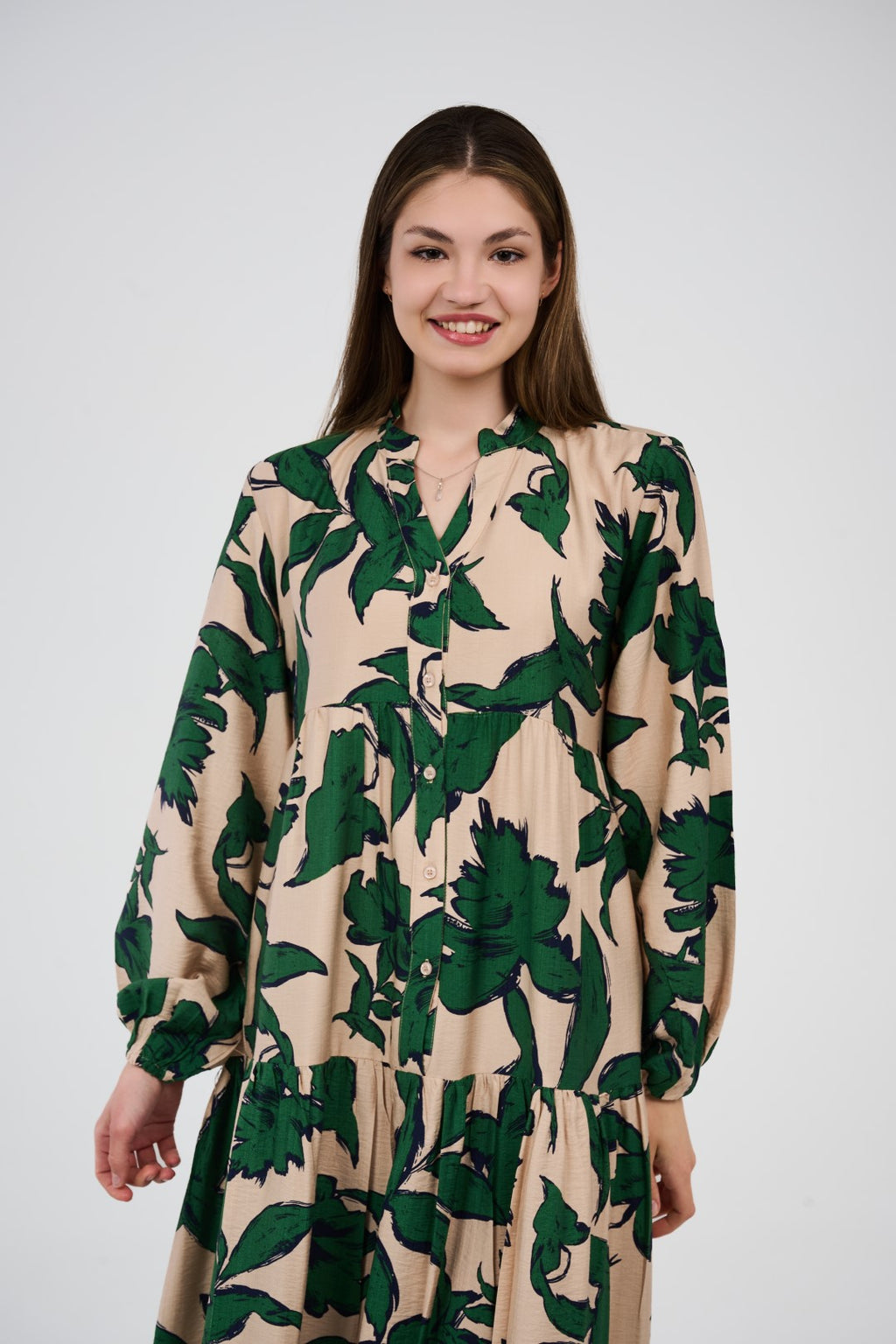 فستان نسائي طويل بتصميم انسيابي797