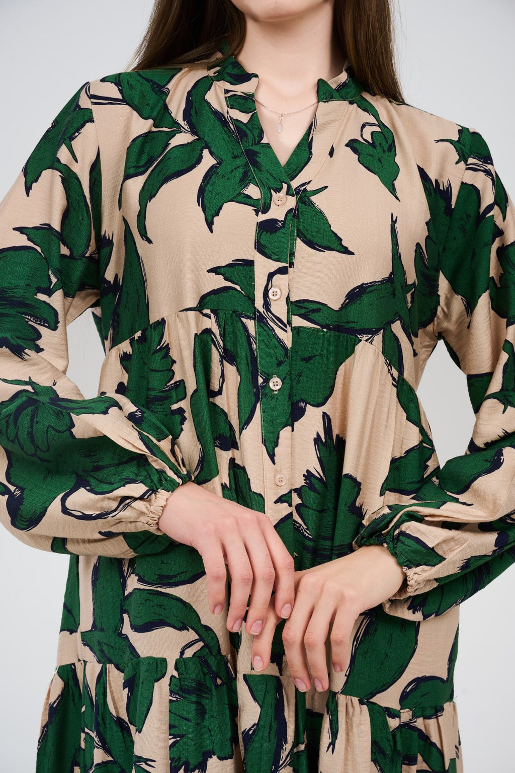 فستان نسائي طويل بتصميم انسيابي797