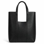 NARMAR 2-Piece Pebbled Leather Vertical Bag Set with Matching Pouch