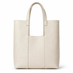 NARMAR 2-Piece Pebbled Leather Vertical Bag Set with Matching Pouch