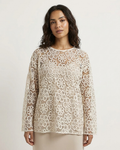 Women’s Floral Crochet Blouse