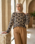 Women’s Floral Crochet Blouse