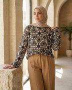 Women’s Floral Crochet Blouse