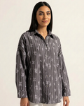 Men’s Striped Shirt with Subtle Embroidered Details