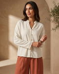 Women’s Elegant Blouse with Subtle Embroidered Details