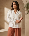 Women’s Elegant Blouse with Subtle Embroidered Details