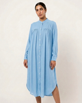 Women’s Midi Shirt Dress with Relaxed Fit