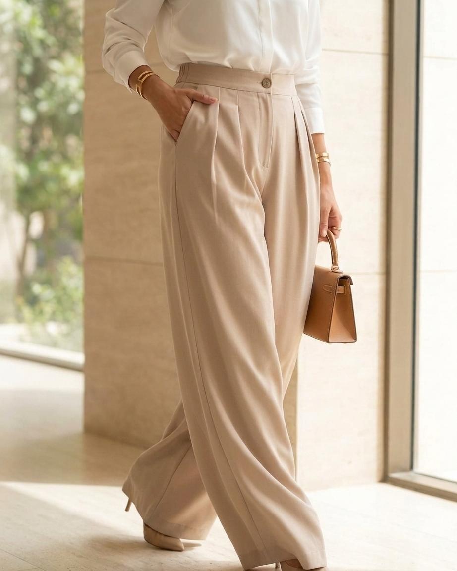 Lightweight Wide-Leg Palazzo Pants