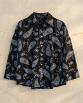 Women’s Black Paisley Print Shirt
