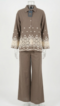 Women’s Elegant Set with Lace Embroidered Details