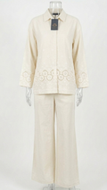 Women’s Elegant Set with Lace Embroidered Details