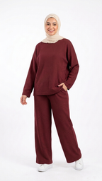 2-Piece Ribbed Knit Co-ord Set